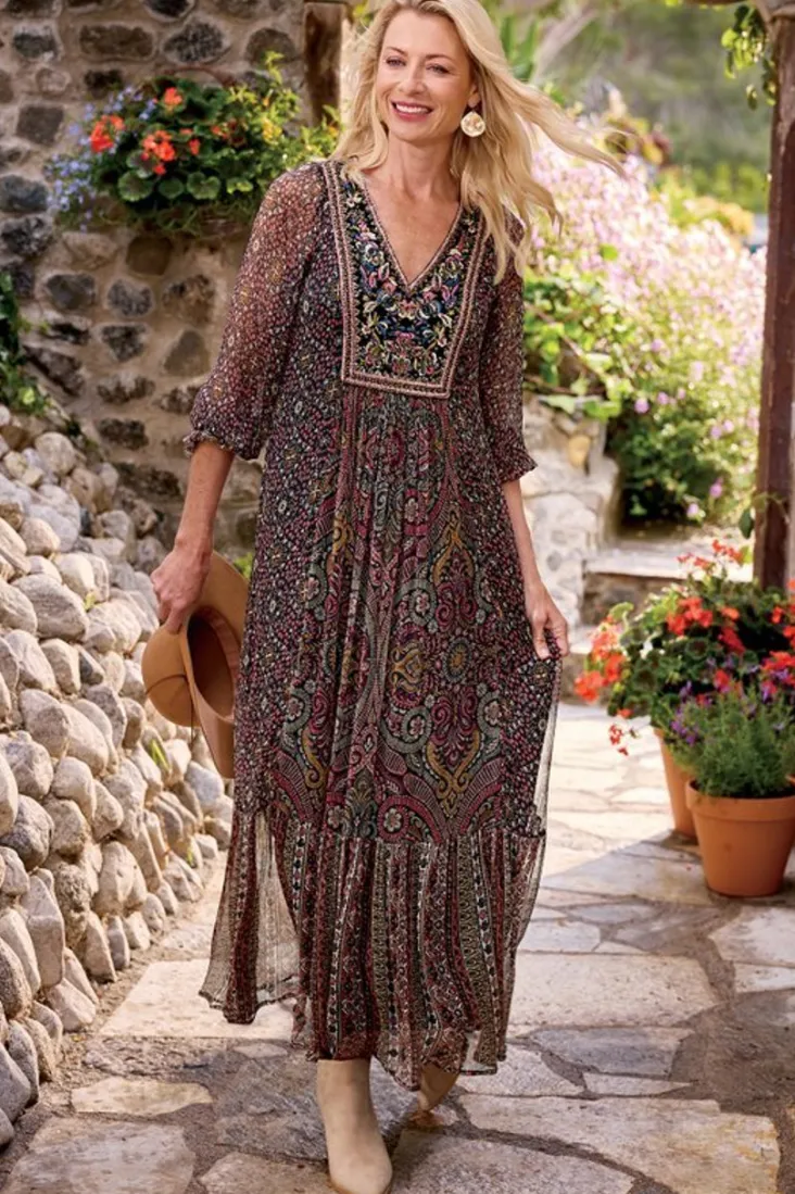 zellige_maxi_dress_4.webp Flash Sale Soft Surroundings Zellige Maxi Dress TuscanMedallion
