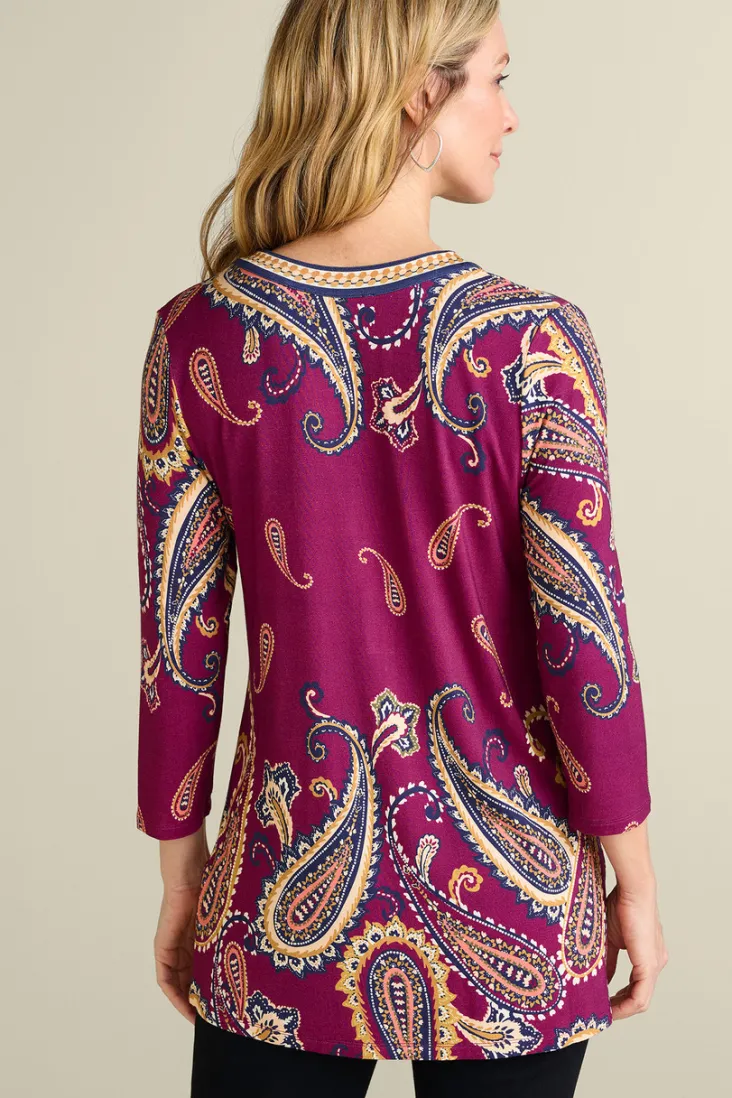 zennia_printed_tunic_3.webp Outlet Soft Surroundings Zennia Printed Tunic OsteriaScarf
